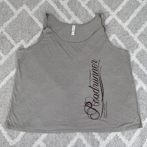Bella Canvas Women's 2XL Gray Roadrunner Arizona Colorado River Tank Top - Picture 1 of 8